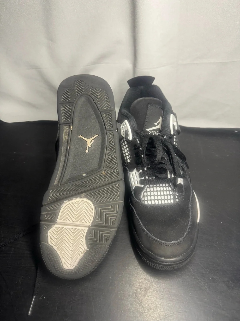 Jordan Black and White Low-Top Sneakers